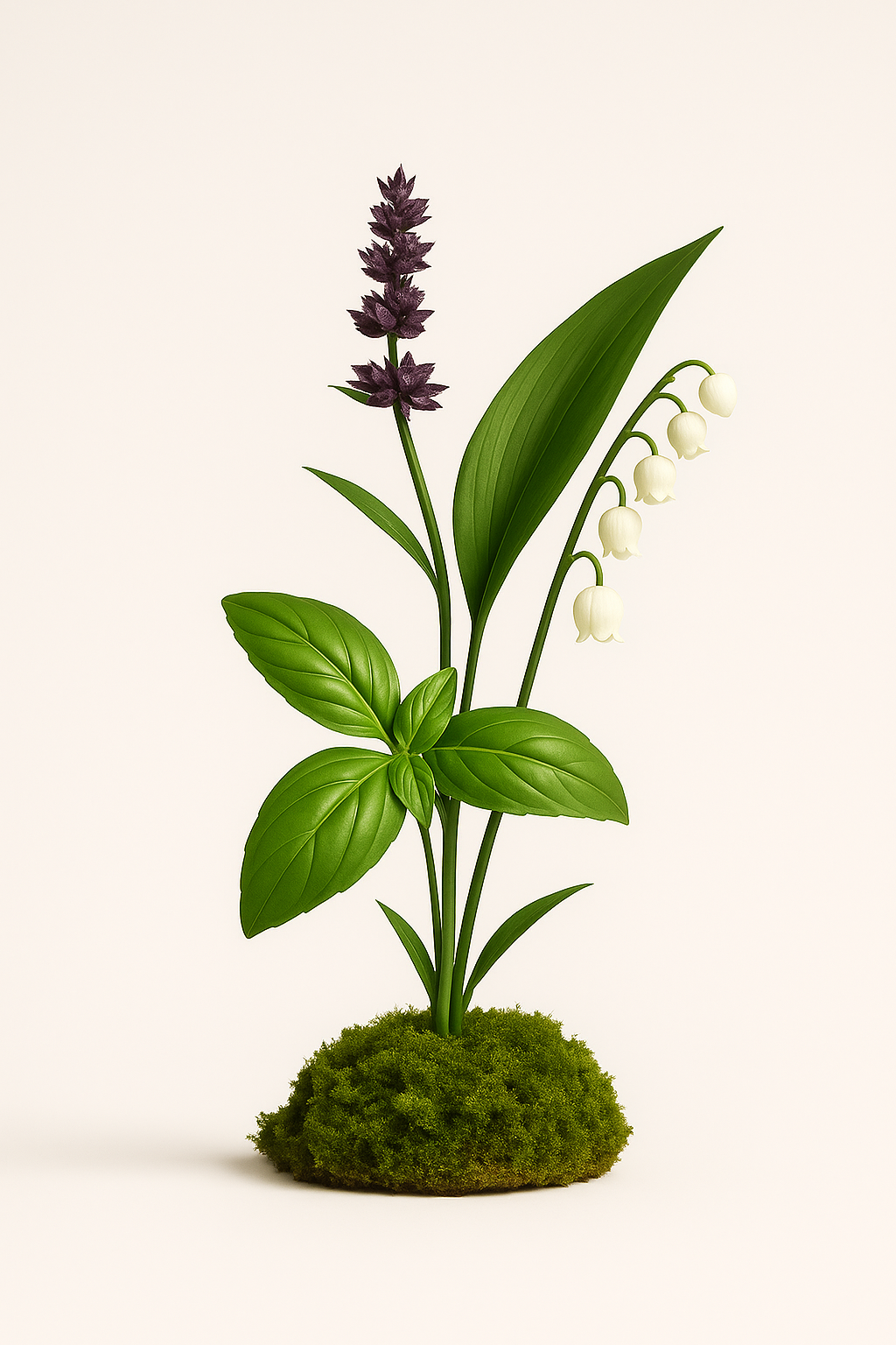 A plant with flowers had represent the fragrance 